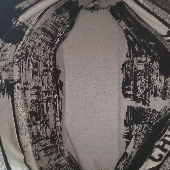 Dior Black and White Artistic Tote Bag,Eiffel Tower,Statue Of Liberty-FIRM PRICE - Picture 3 of 6